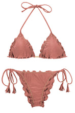 Cargar imagen en el visor de la galería, Product Front: Rio De Sol Conjunto Set Shimmer-Copper Frufru
