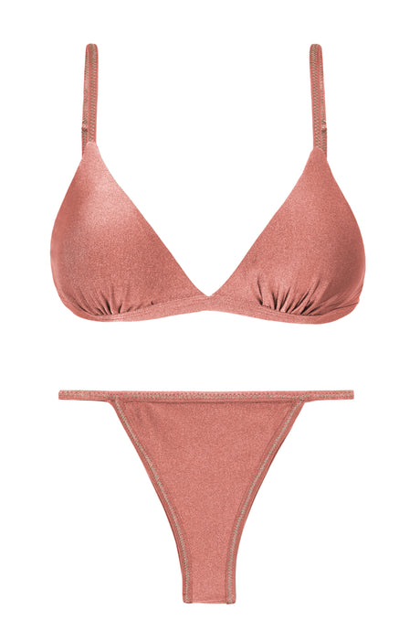 Product Front: Rio De Sol Conjunto Set Shimmer-Copper Tri-Fixo California
