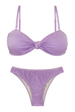 Cargar imagen en el visor de la galería, Product Front: Rio De Sol Conjunto Set Shimmer-Harmonia Bandeau-Joy Essential
