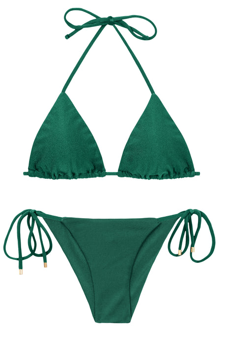 Product Front: Rio De Sol Conjunto Set Shimmer-Palace Tri-Inv Cheeky-Tie