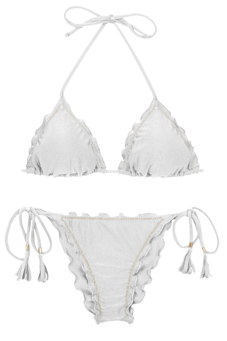 Product Front: Rio De Sol Conjunto Set Shimmer-White Frufru