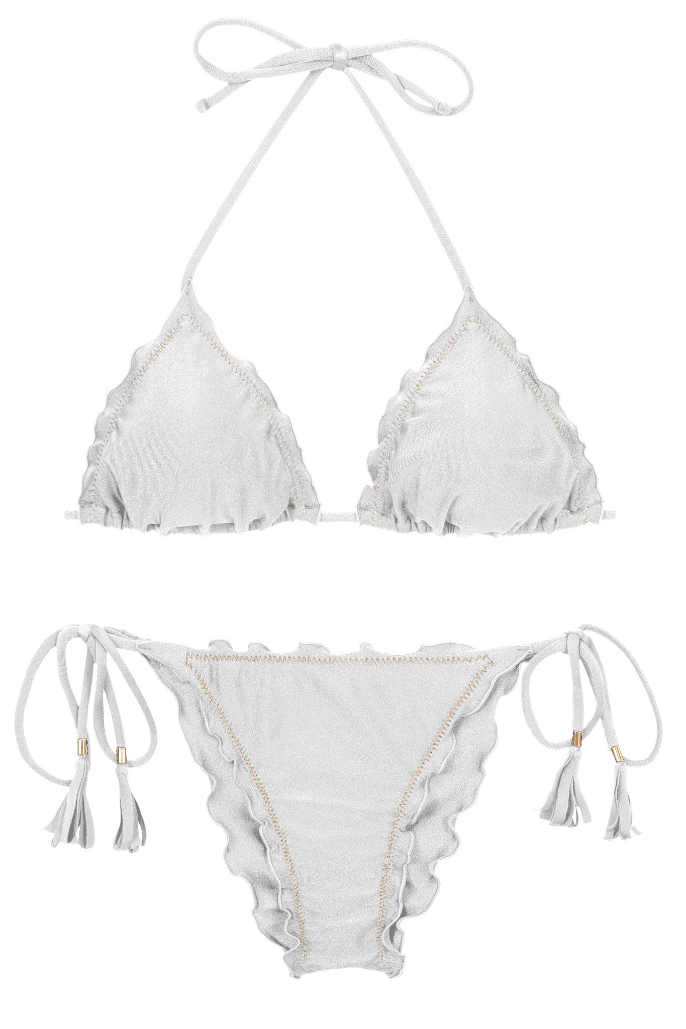 Product Front: Rio De Sol Conjunto Set Shimmer-White Frufru
