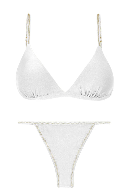 Product Front: Rio De Sol Conjunto Set Shimmer-White Tri-Fixo California