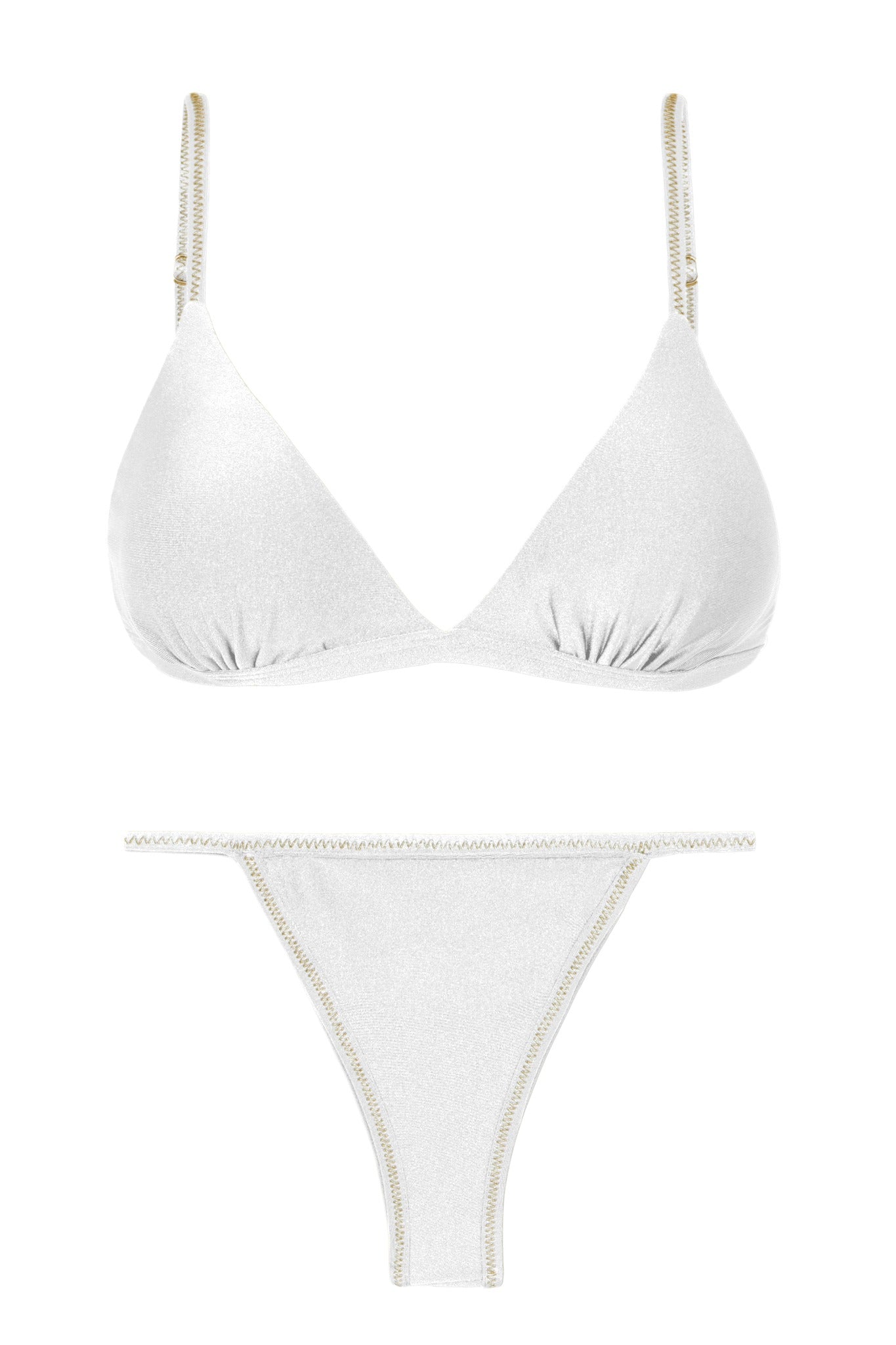 Product Front: Rio De Sol Conjunto Set Shimmer-White Tri-Fixo California