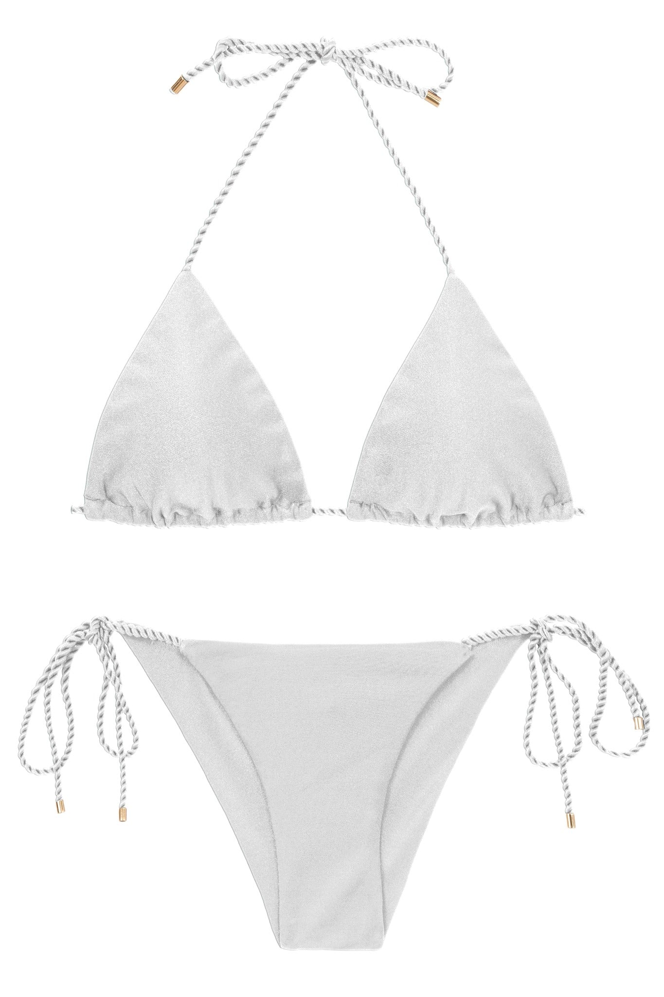 Product Front: Rio De Sol Conjunto Set Shimmer-White Tri-Inv Cheeky-Tie
