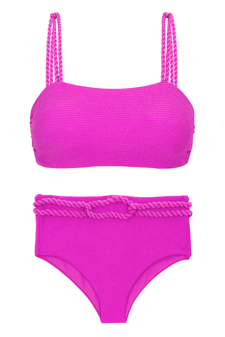 Product Front: Rio De Sol Conjunto Set St-Tpz-Pink Reto Hotpant-High