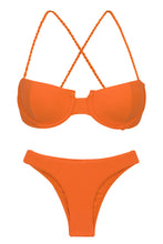 Cargar imagen en el visor de la galería, Product Front: Rio De Sol Conjunto Set St-Tpz-Tangerina Balconet Essential
