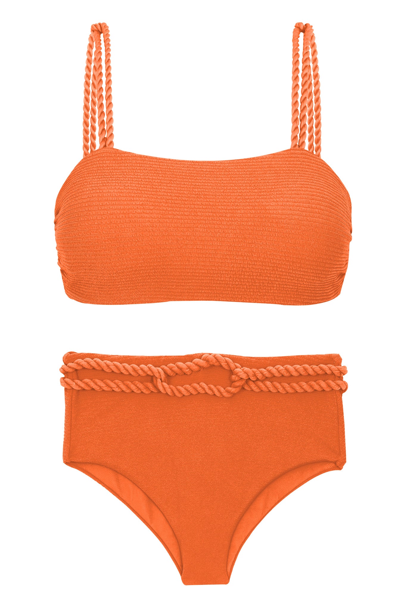 Product Front: Rio De Sol Conjunto Set St-Tpz-Tangerina Reto Hotpant-High