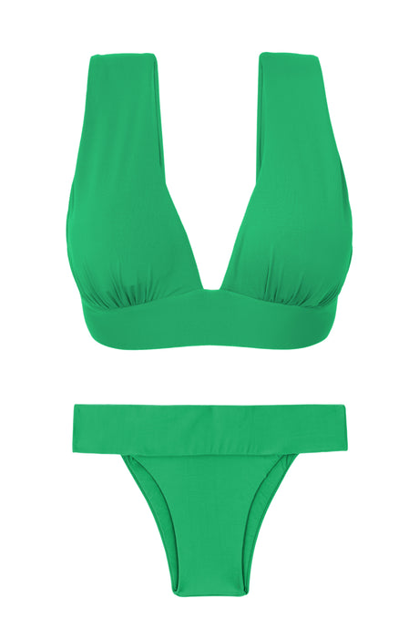 Product Front: Rio De Sol Conjunto Set Tambourine Halter-Marina Essential-Cos