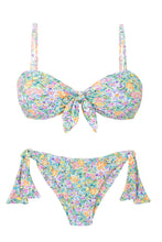 Cargar imagen en el visor de la galería, Product Front: Rio De Sol Conjunto Set Tiny-Garden Bandeau-Knot Italy
