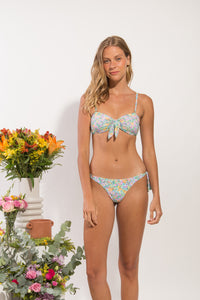 Image 07: Rio De Sol Conjunto Set Tiny-Garden Bandeau-Knot Italy