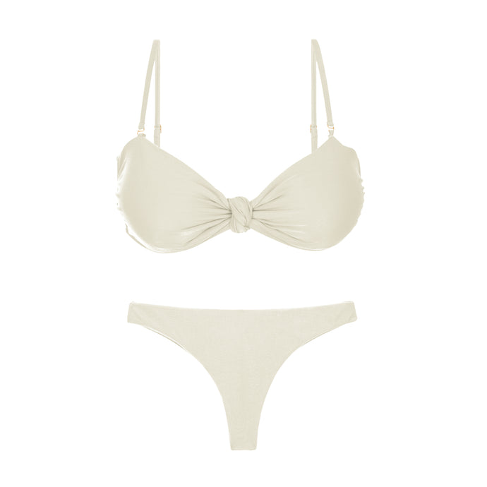 Product Front: Rio De Sol Conjunto Set Touch-Natural Bandeau-Joy Mia