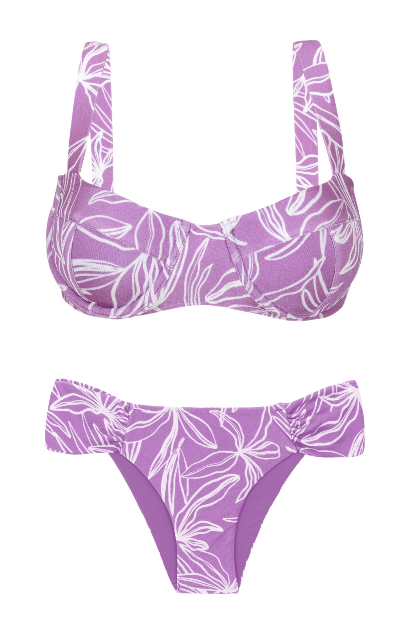 Product Front: Rio De Sol Conjunto Set Trail-Purple Amelia Baobi