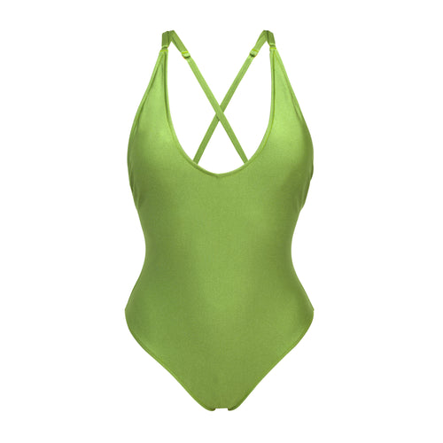 Product Front: Rio De Sol Una Pieza Shimmer-Botanica Sunny