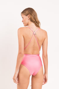 Model Back: Rio De Sol Una Pieza Shimmer-Confetti New Vegas