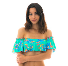 Cargar imagen en el visor de la galería, Image 06: Rio De Sol Sostén Top Acqua Flora Babado
