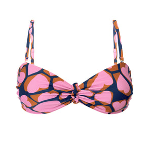 Product Front: Rio De Sol Sostén Top Amore-Pink Bandeau-Crispy