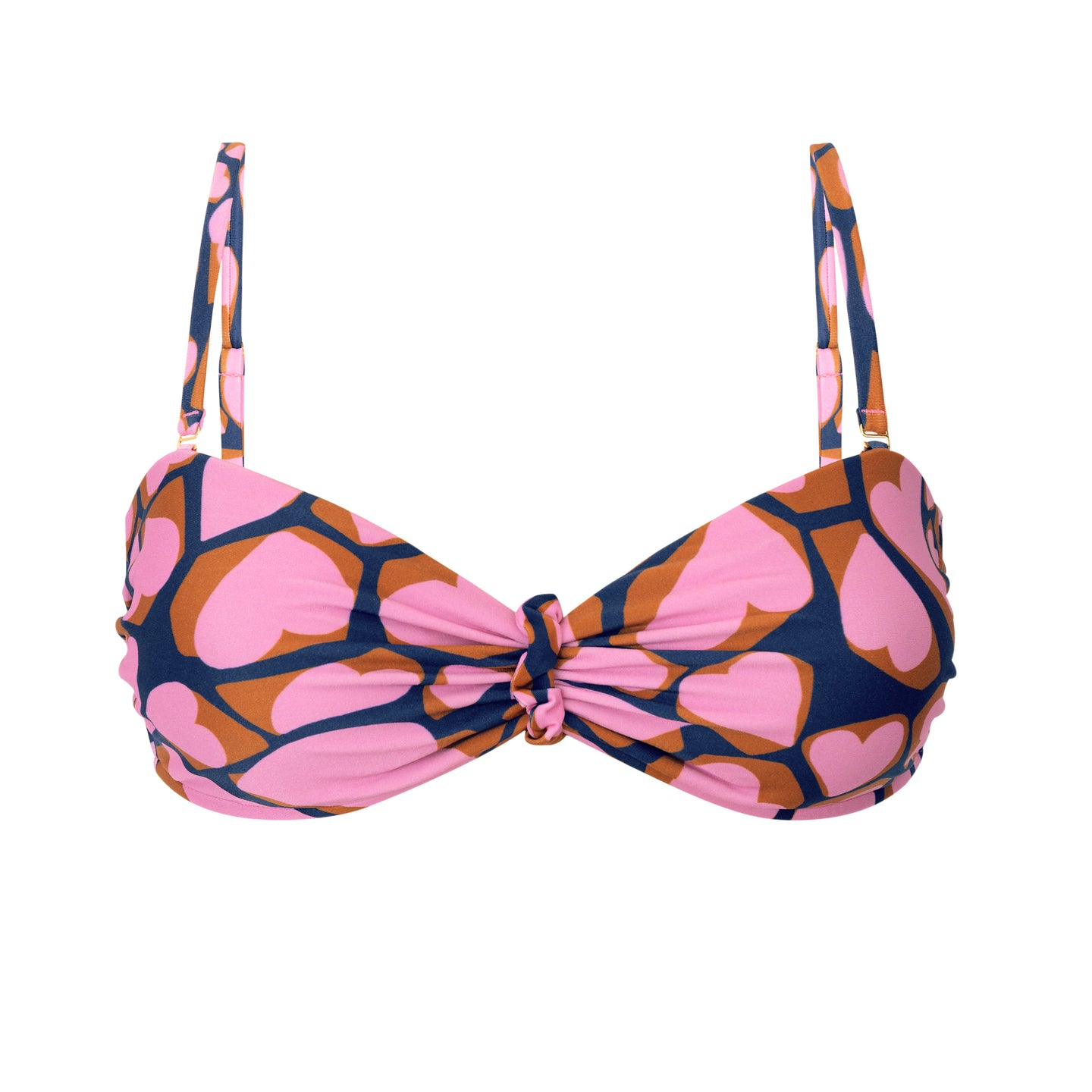 Product Front: Rio De Sol Sostén Top Amore-Pink Bandeau-Crispy