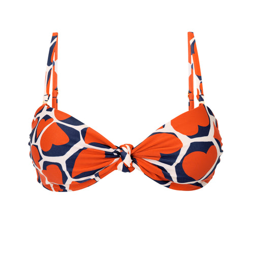 Product Front: Rio De Sol Sostén Top Amore-Red Bandeau-Joy