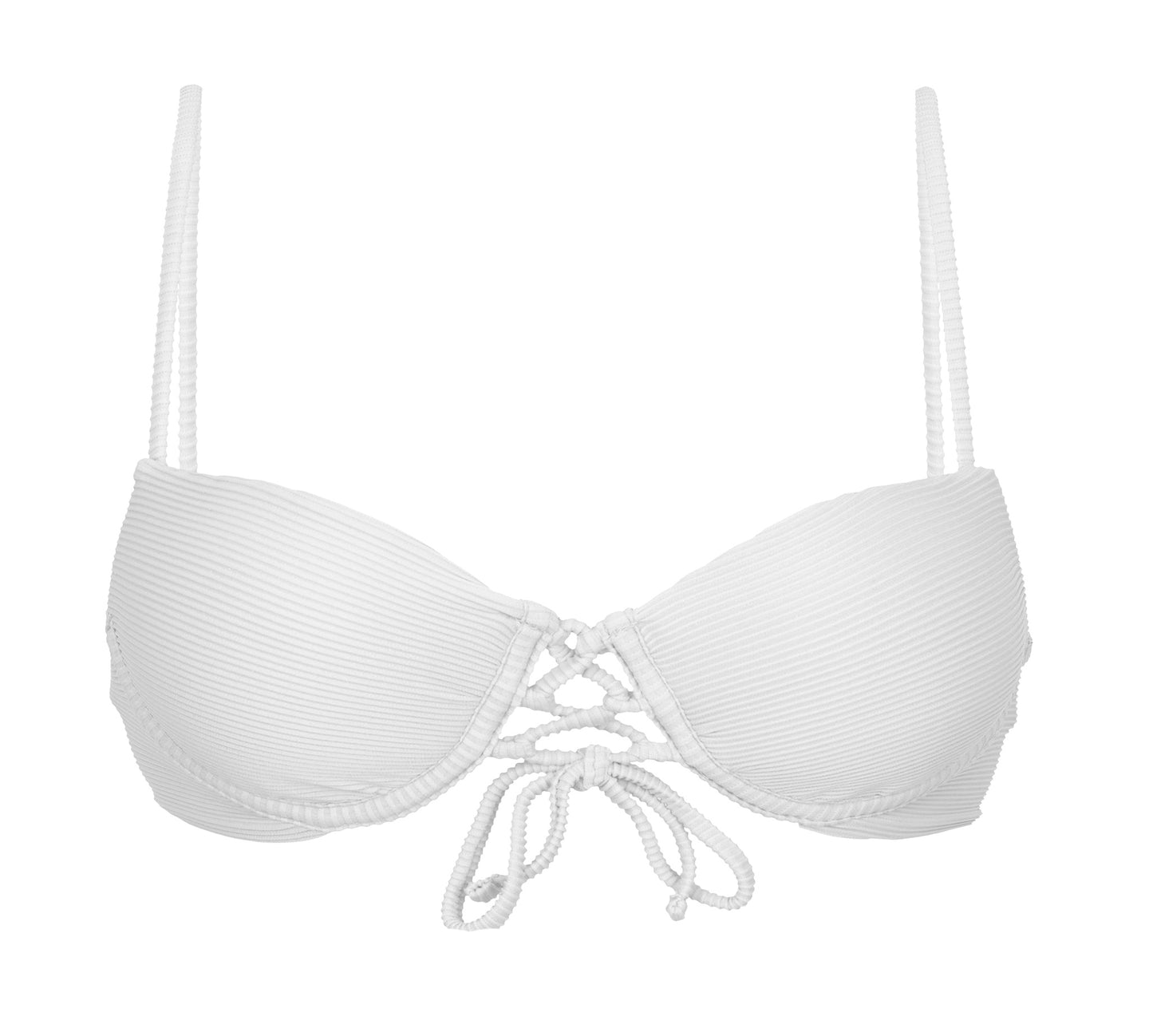 Product Front: Rio De Sol Sostén Top Cotele-Branco Balconet-Pushup
