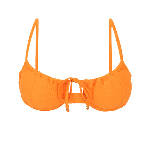 Product Front: Rio De Sol Sostén Top Dots-Mango Balconet-Tie