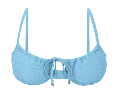 Product Front: Rio De Sol Sostén Top Dots-Sky Balconet-Tie
