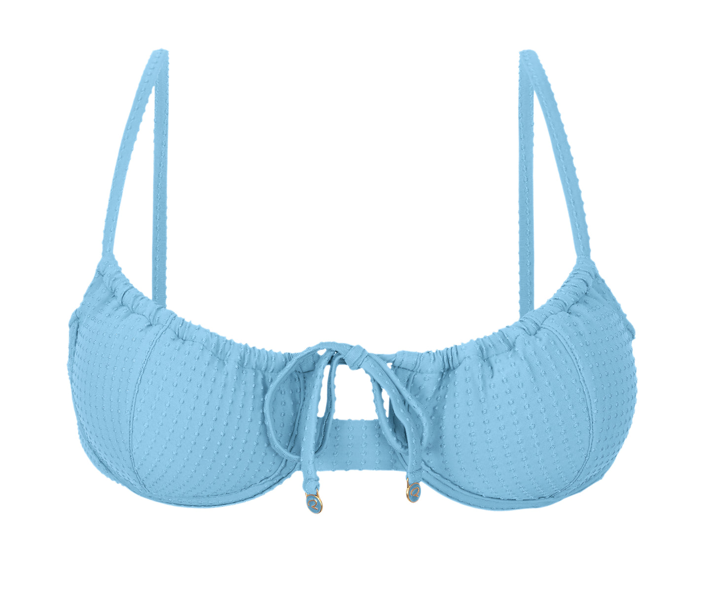 Product Front: Rio De Sol Sostén Top Dots-Sky Balconet-Tie