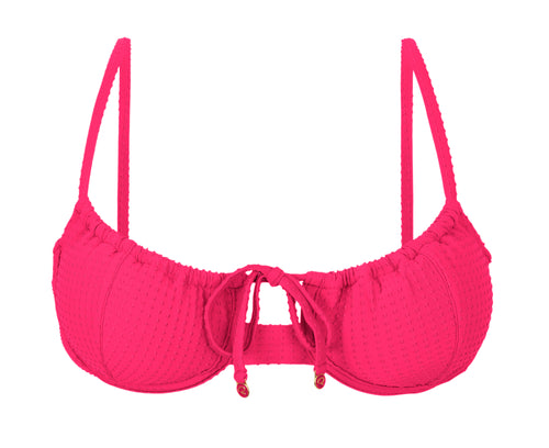 Product Front: Rio De Sol Sostén Top Dots-Virtual-Pink Balconet-Tie