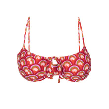 Cargar imagen en el visor de la galería, Product Front: Rio De Sol Sostén Top Floral-Scales Balconet-Tie
