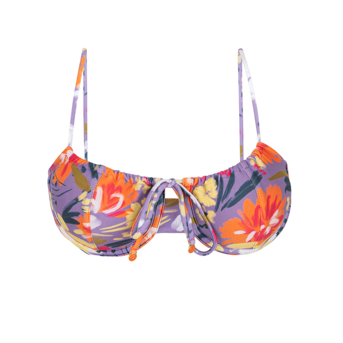 Product Front: Rio De Sol Sostén Top Garden-Flower Balconet-Tie