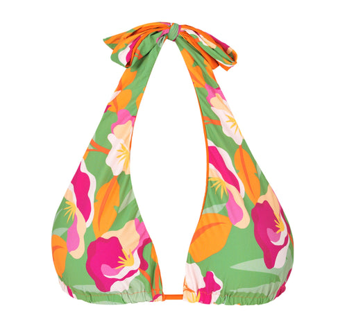 Product Front: Rio De Sol Sostén Top Green-Bloom Halter-Double