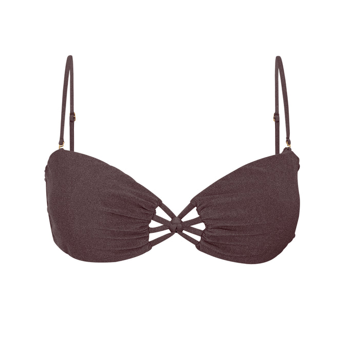 Product Front: Rio De Sol Sostén Top Malibu-Ebano Bandeau-Iris