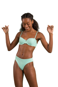 Model Front: Rio De Sol Sostén Top Malibu-Menta Balconet