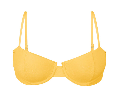 Product Front: Rio De Sol Sostén Top Malibu-Yellow Balconet