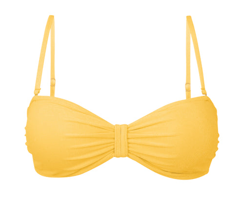 Product Front: Rio De Sol Sostén Top Malibu-Yellow Bandeau-Duo