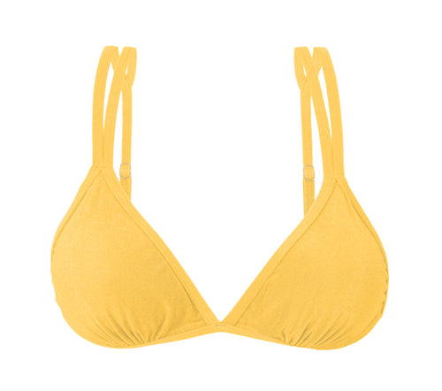 Product Front: Rio De Sol Sostén Top Malibu-Yellow Tri-Duo