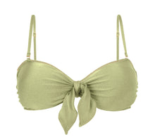 Cargar imagen en el visor de la galería, Product Front: Rio De Sol Sostén Top Oliva Bandeau-No
