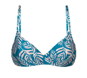 Product Front: Rio De Sol Sostén Top Palms-Blue Balconet-Inv