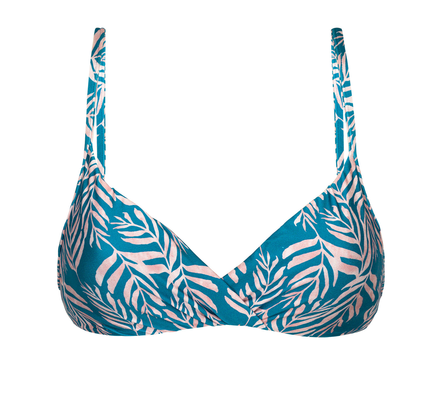 Product Front: Rio De Sol Sostén Top Palms-Blue Balconet-Inv