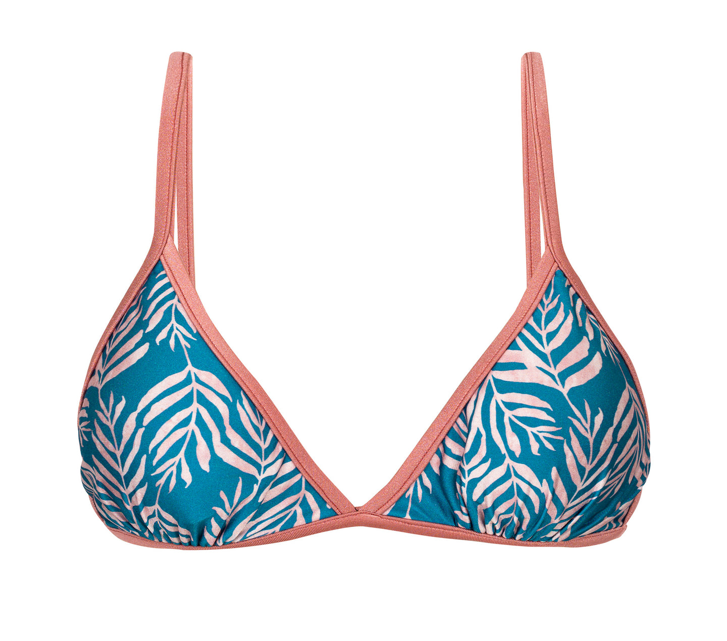 Product Front: Rio De Sol Sostén Top Palms-Blue Tri-Fixo