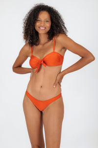 Model Front: Rio De Sol Sostén Top Paprica Bandeau-No