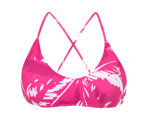 Product Front: Rio De Sol Sostén Top Pink-Palms Bralette