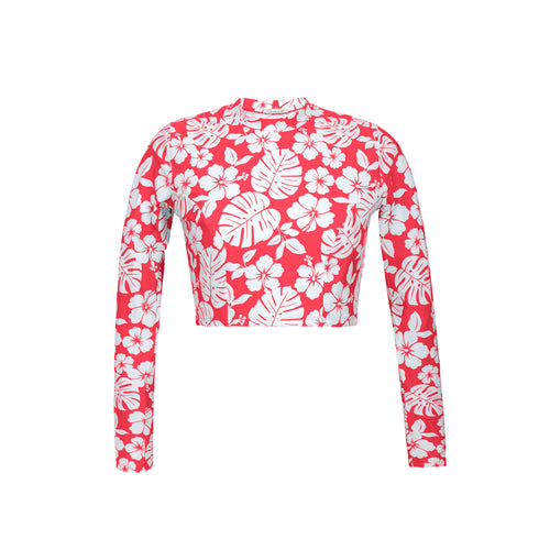 Product Front: Rio De Sol Sostén Top Pua-Hibiscus Reef