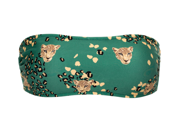 Product Front: Rio De Sol Sostén Top Roar-Green Bandeau-Reto