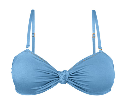 Product Front: Rio De Sol Sostén Top Shimmer-Baltic-Sea Bandeau-Joy