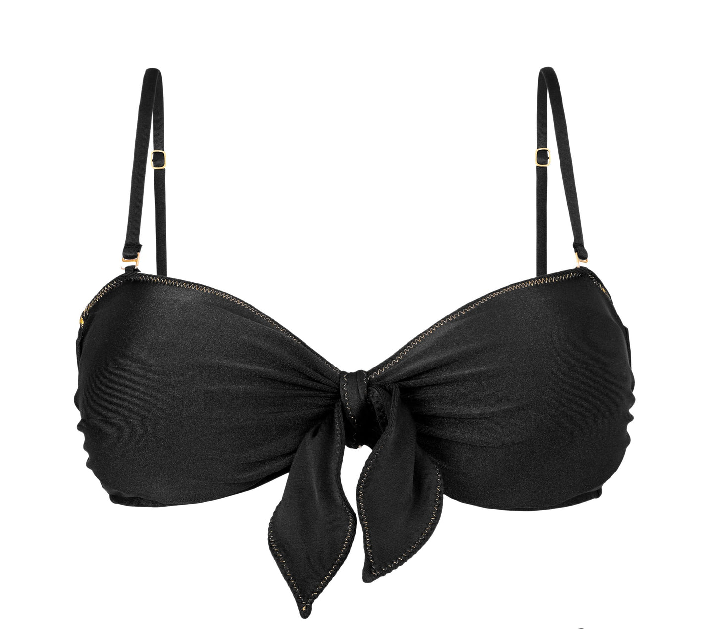 Product Front: Rio De Sol Sostén Top Shimmer-Black Bandeau-No