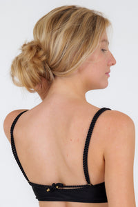 Image 06: Rio De Sol Sostén Top Shimmer-Black Bandeau-Reto