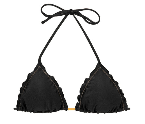 Product Front: Rio De Sol Sostén Top Shimmer-Black Frufru