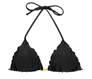 Product Front: Rio De Sol Sostén Top Shimmer-Black Frufru