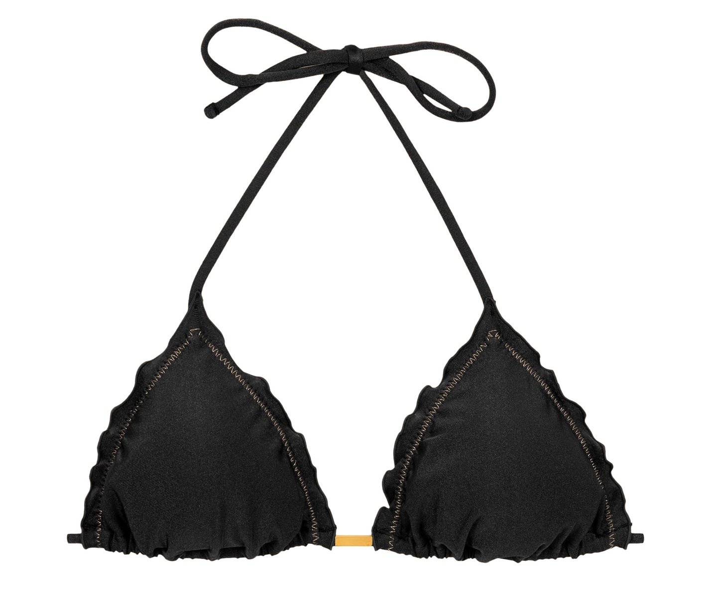 Product Front: Rio De Sol Sostén Top Shimmer-Black Frufru